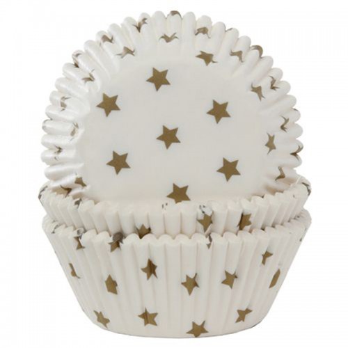 Formas Cupcakes Estrelas Dourado